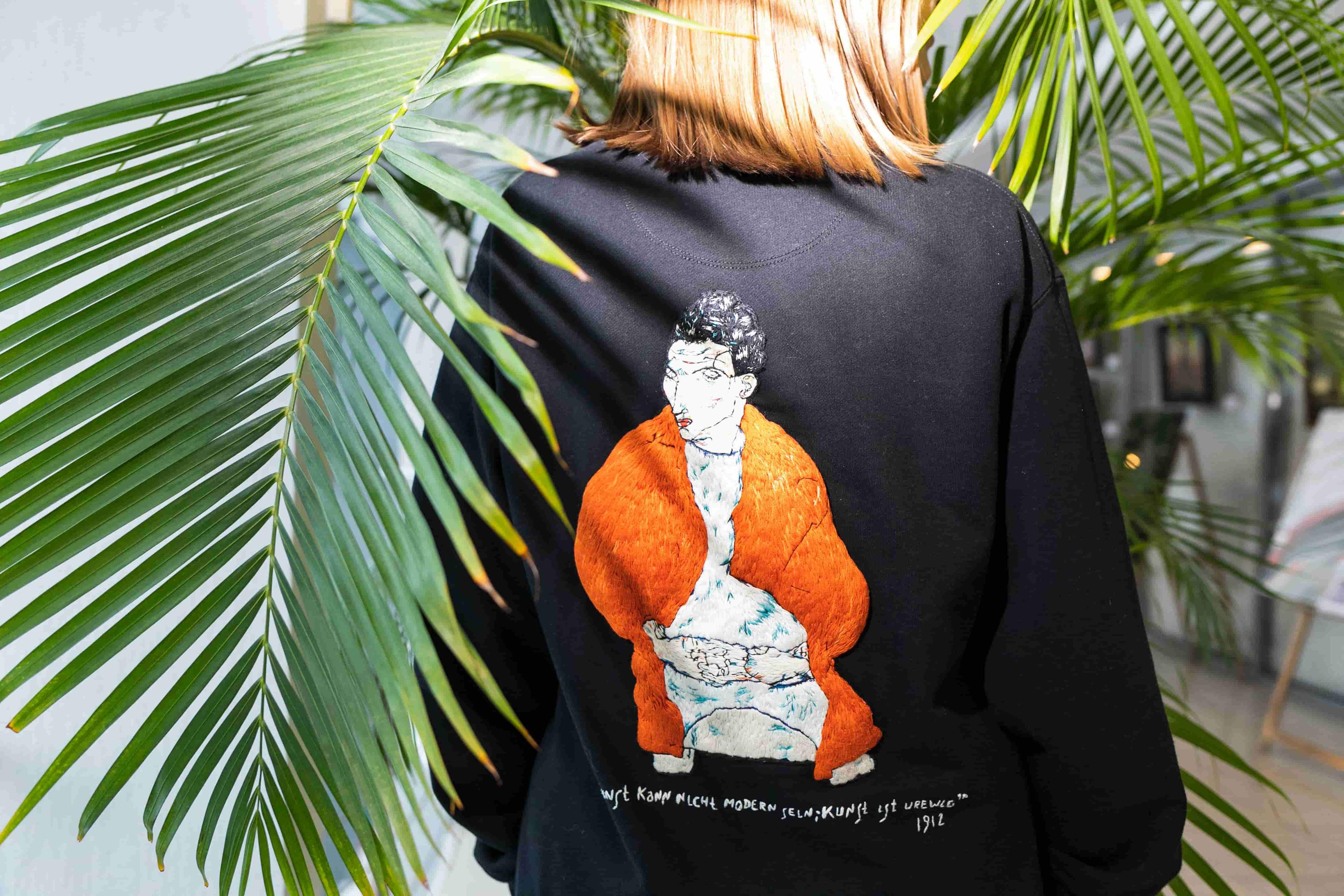 Эгон Шиле на свитшоте